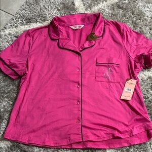 Juicy Couture Elite Pink pajama Pocket Tee